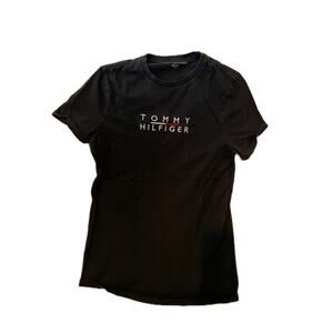 Tommy Hilfiger Black T-Shirt Mens S